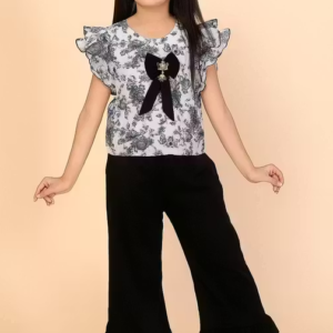 New Stylish Girls Floral Top & Palazzo Set
