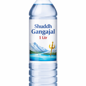 Gangajal 1 liter bottle pure holy water for puja and religious rituals