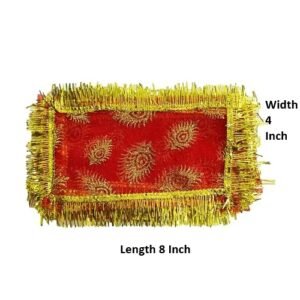 Red Mata Ki Chunari for Hindu goddess worship and religious puja rituals