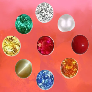 Navgrah Ratna nine gemstones for puja navagraha stones for Hindu rituals