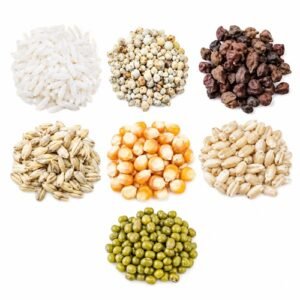Sapta Dhanya seven sacred grains for puja rituals Hindu Satanaj mix